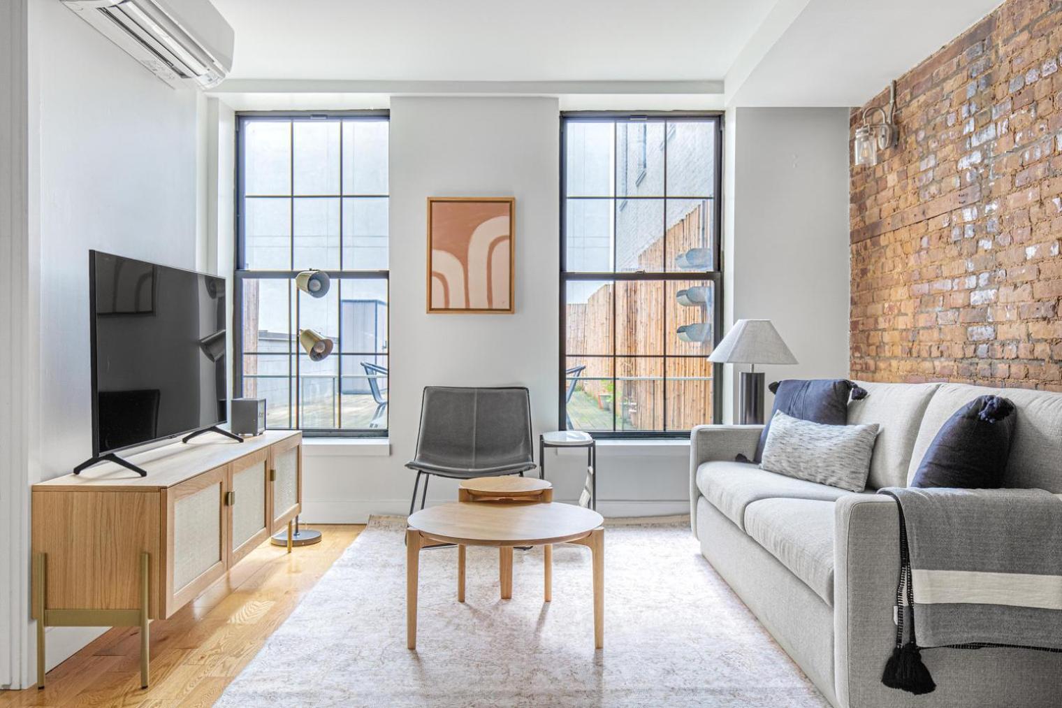 Downtown Bk 1br W Roof Gym Nr Train Nyc-698 Apartamento *